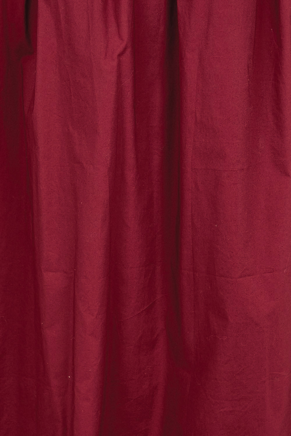 Cotton Blend Midi Skirt – Burgundy