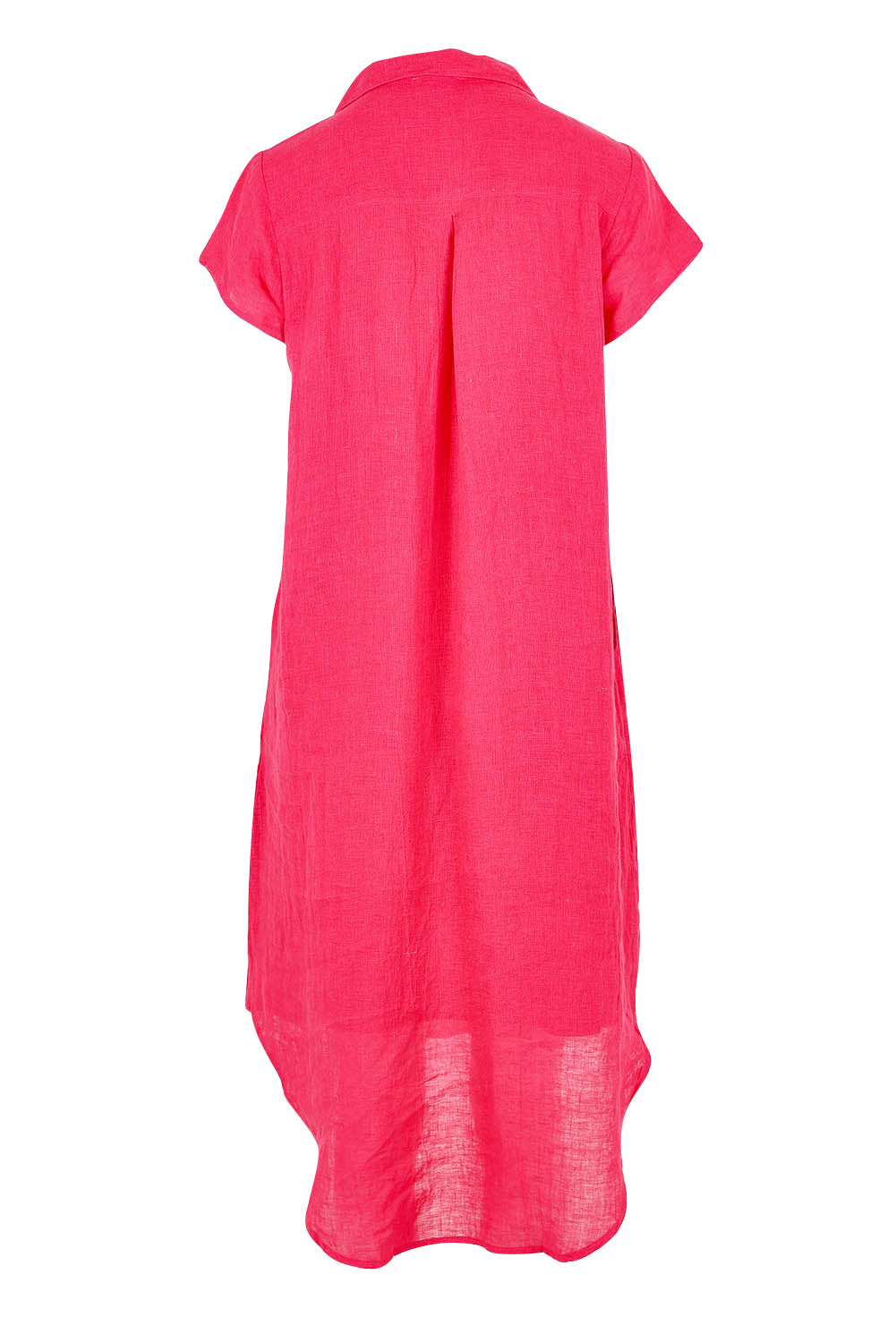 Ahoy Linen Tunic - Raspberry