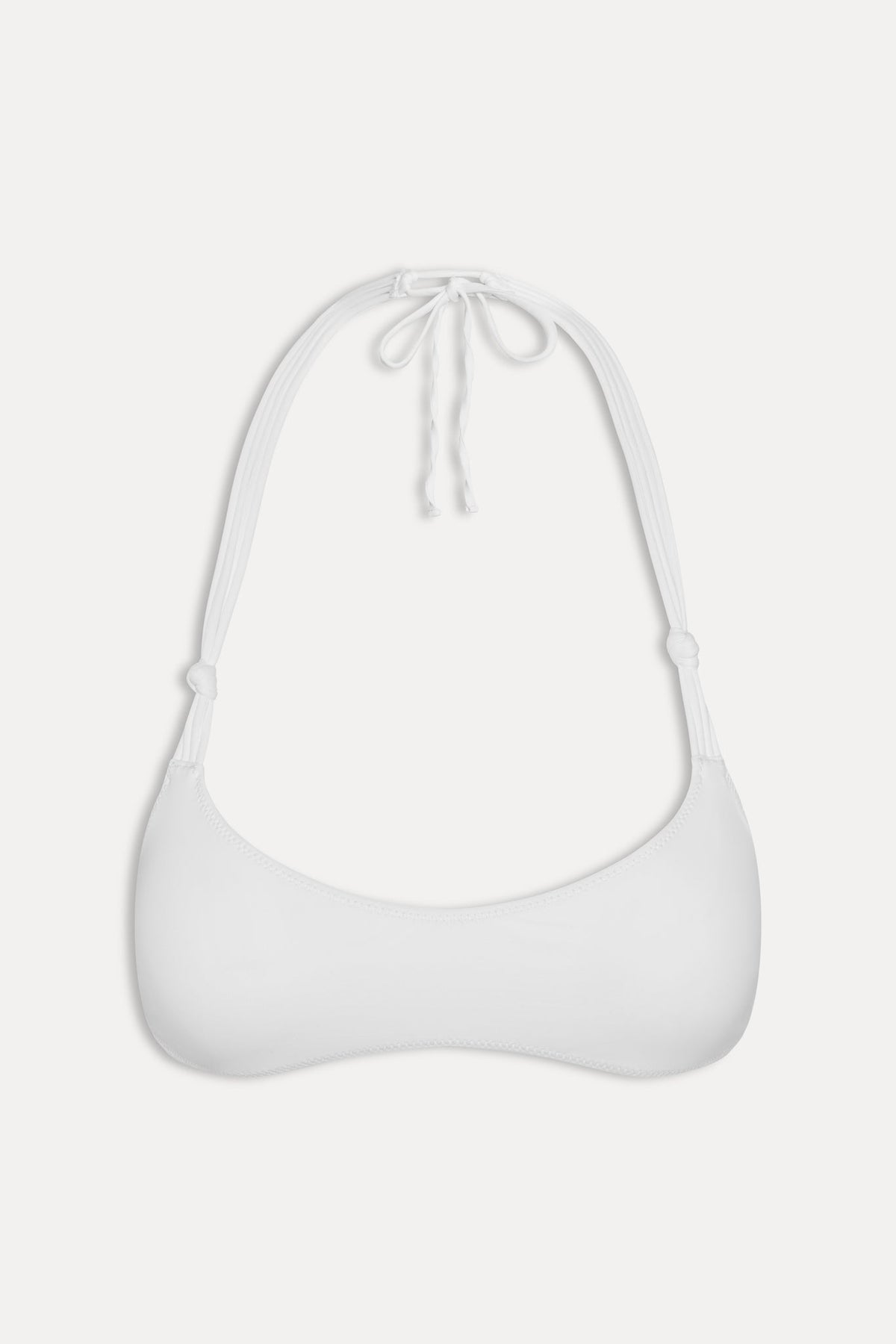 X Jennie Hana Halter Bikini Top - Optic White