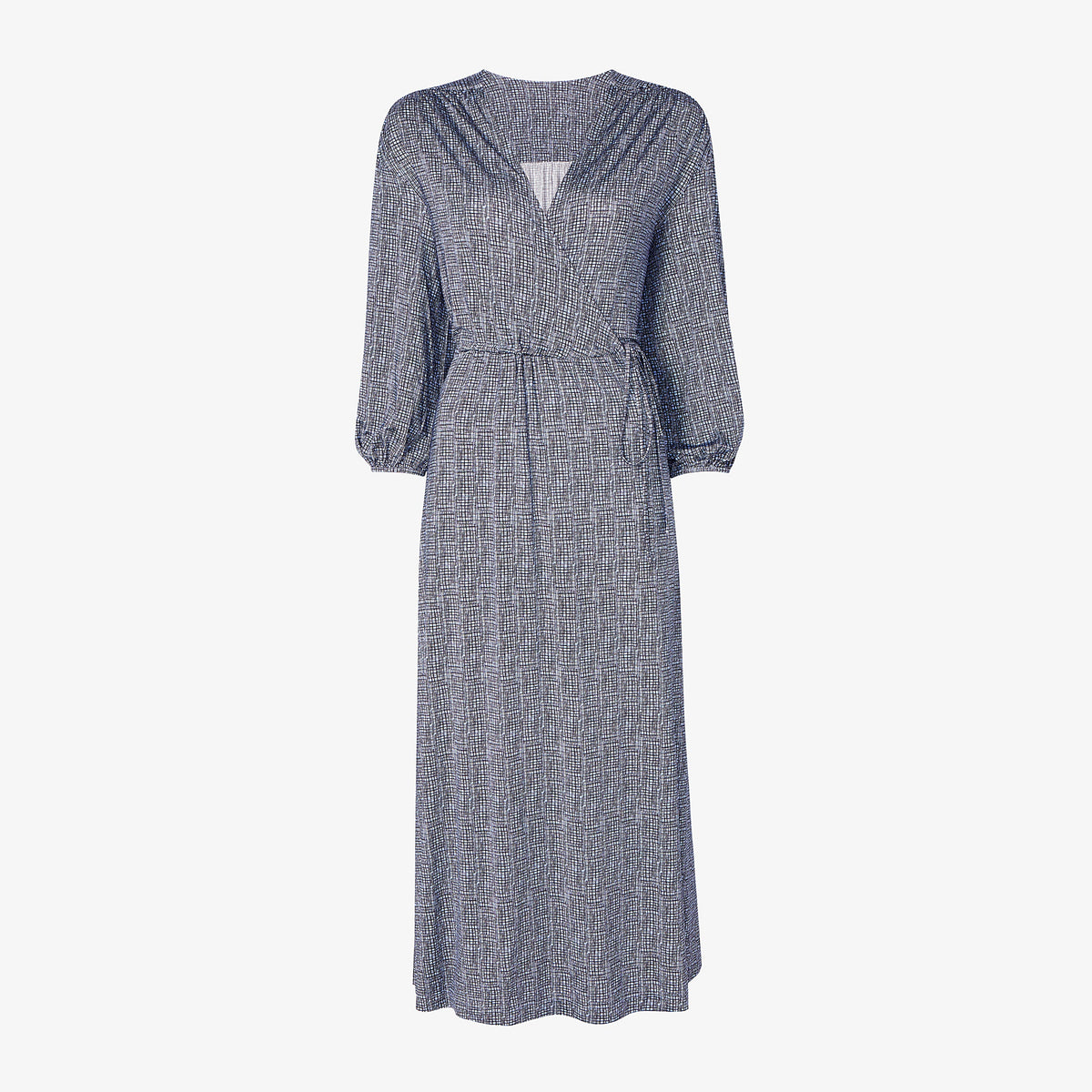 Hope Wrap Dress - Printed Jersey :: Blueprint Sketch