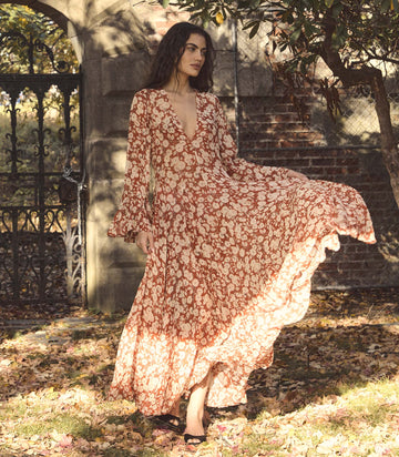 Imelda Dress -- Rouge Ambridge Rose