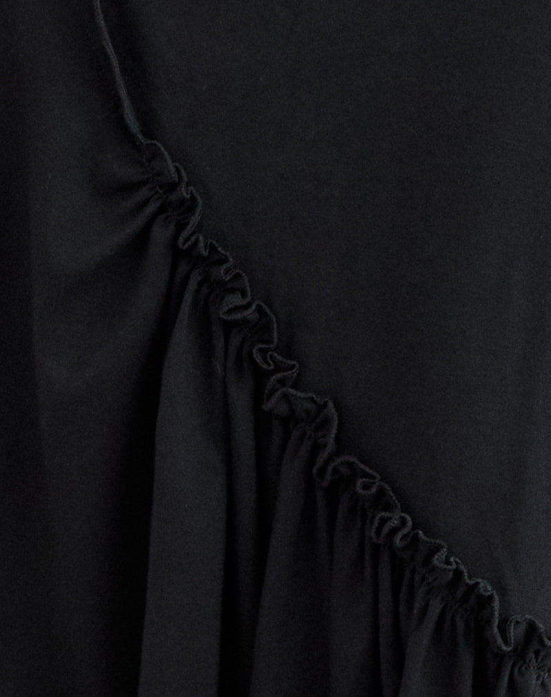 Sumiatun Midi Skirt in Jersey Black