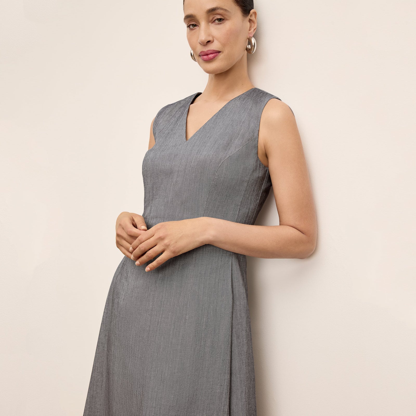 Jaycie Easy Dress - Cotton Viscose :: Harbor Blue