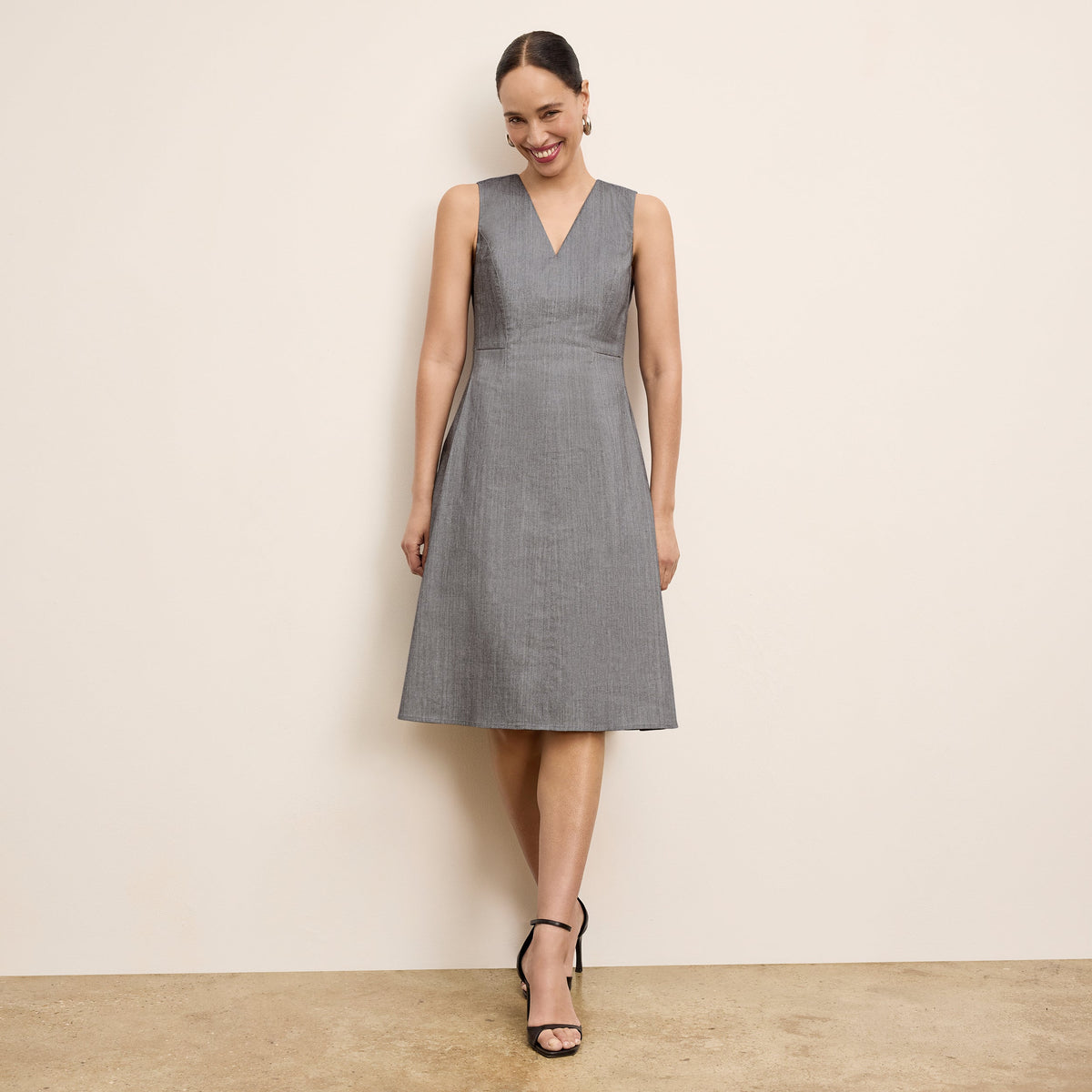 Jaycie Easy Dress - Cotton Viscose :: Harbor Blue