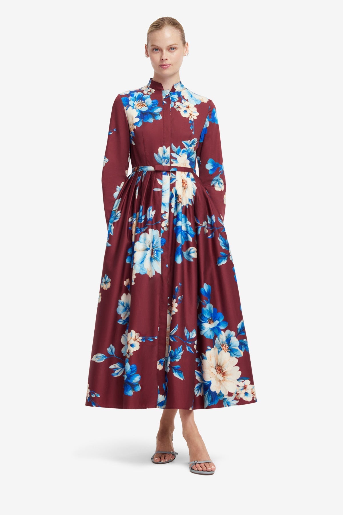Zara Shirt Midi Dress - Cosmos Print