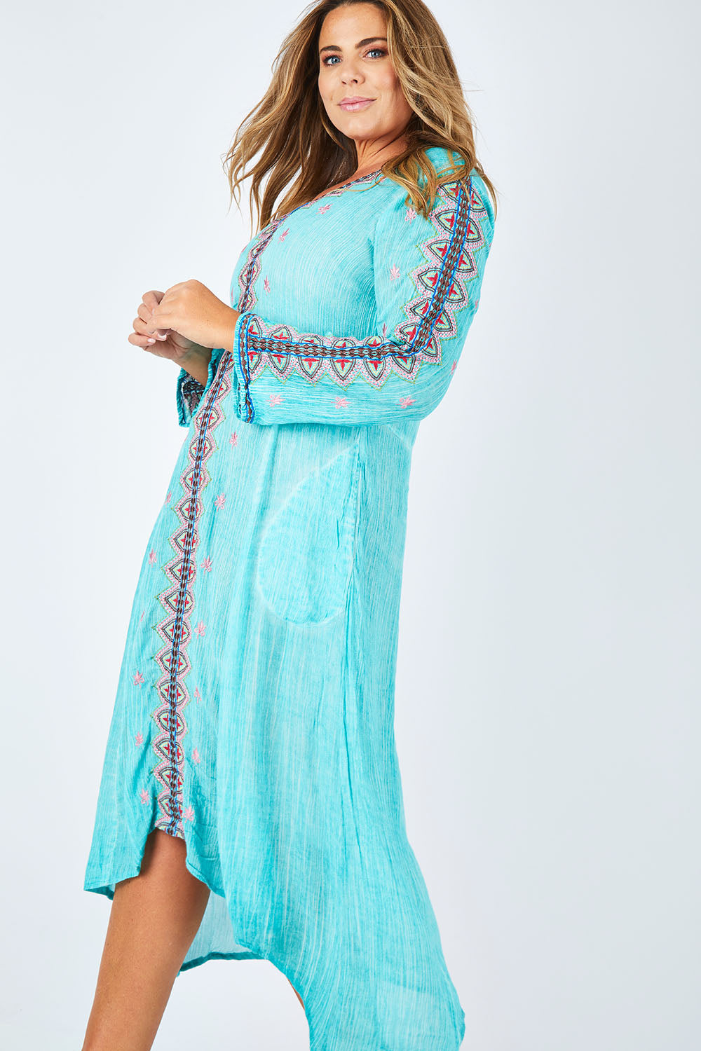 Brazil Dress - Aqua