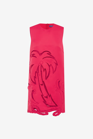 Yvonne Palm Mini Dress - Scarlet