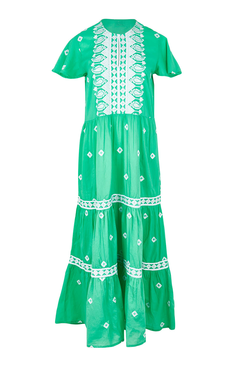 Antigua Maxi Cotton Dress - Sea