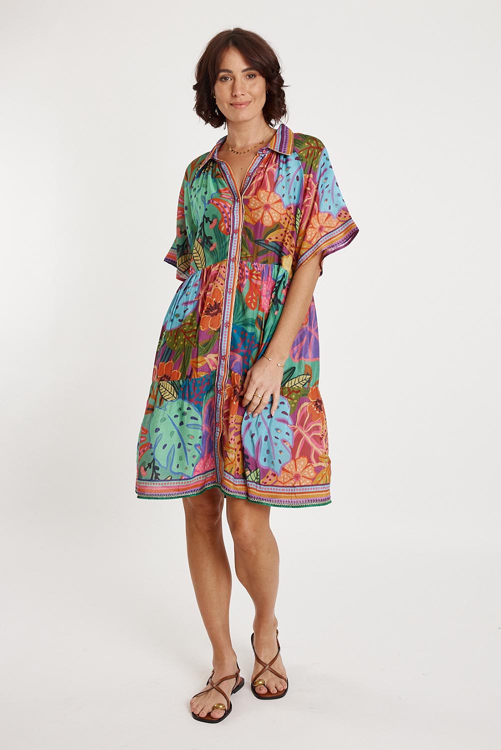Auberge Modal Blend Dress - Multi
