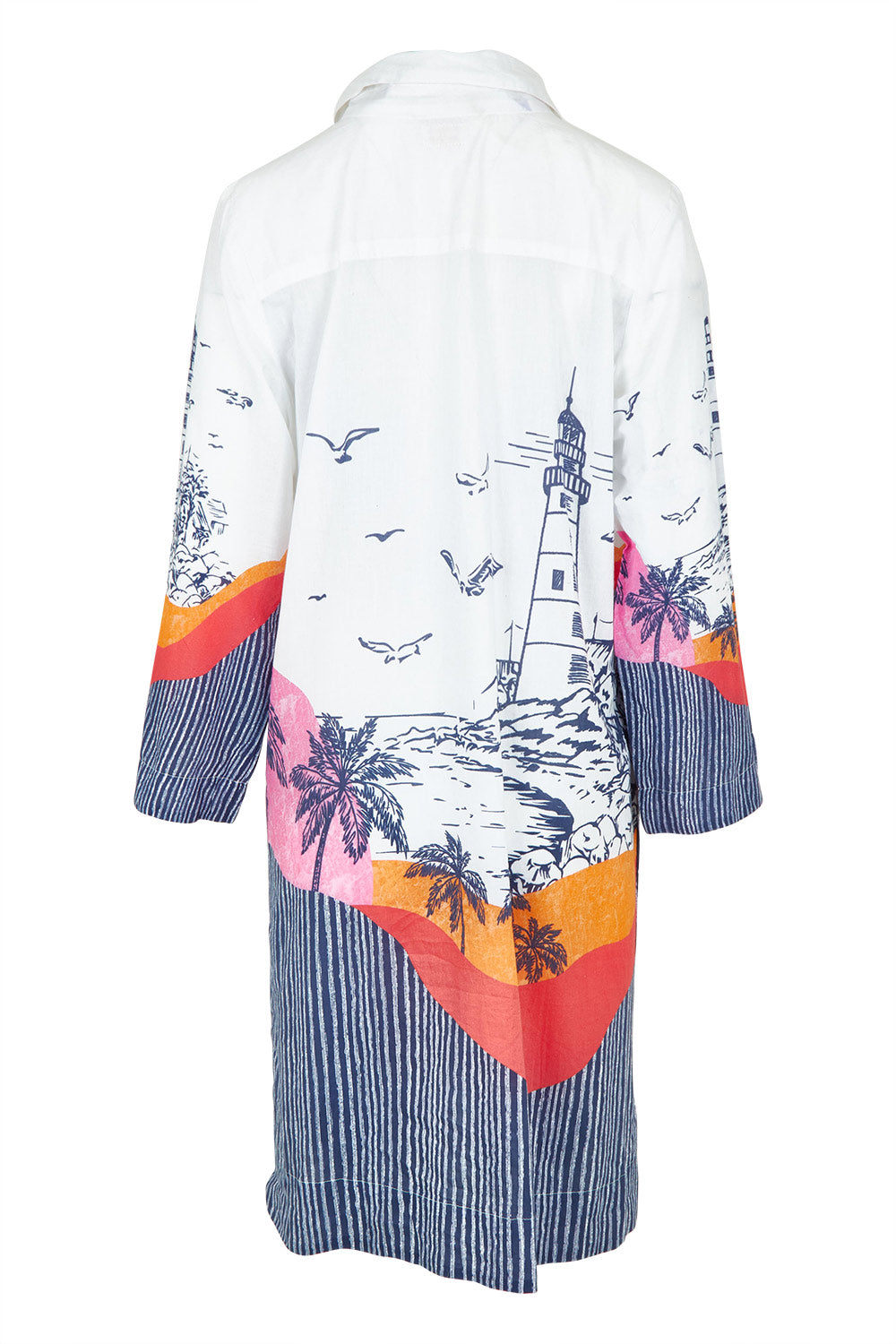 Byron Cotton Shirtmaker Dress - Print