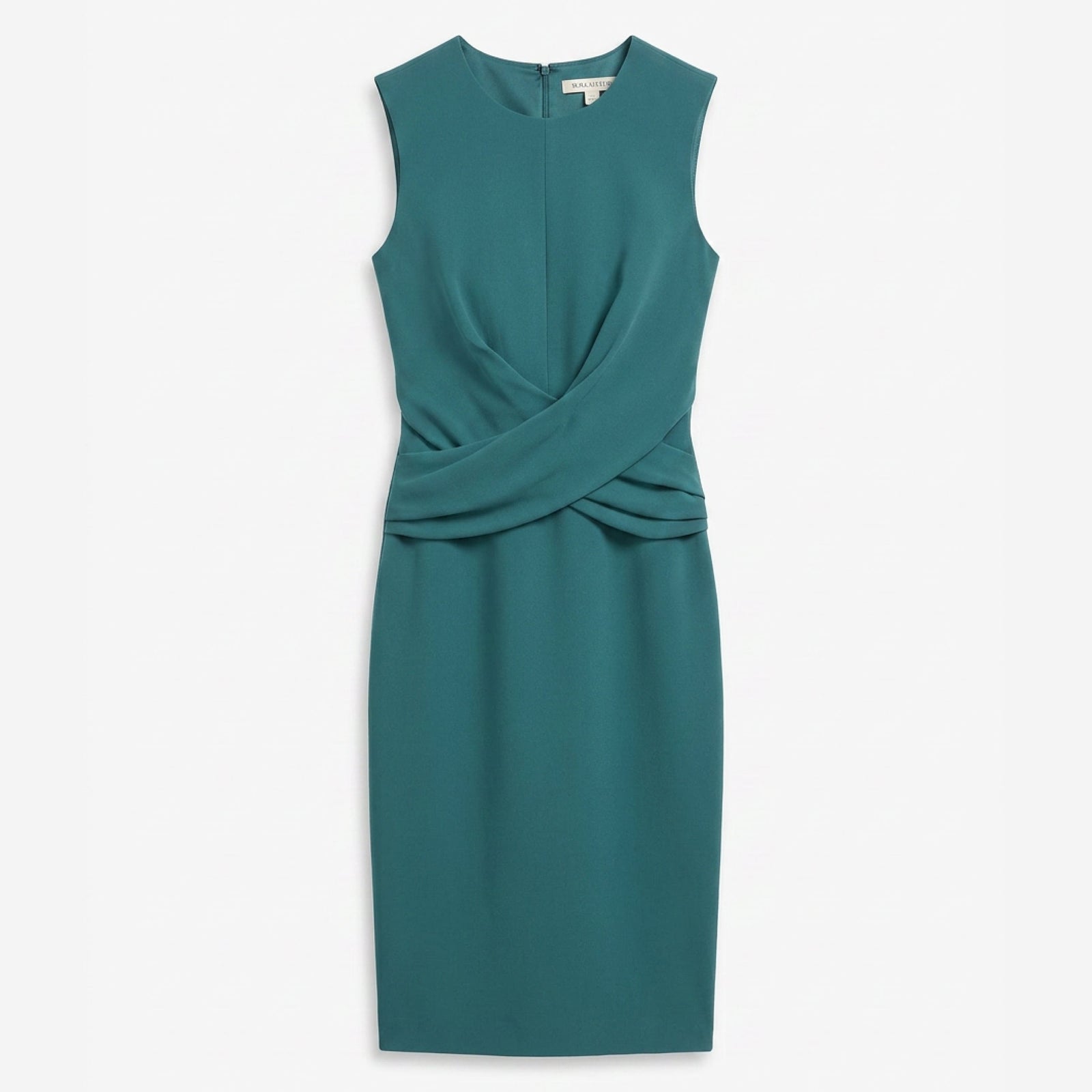 Luz Signature Dress - Everyday Crepe with Topstitch :: Teal