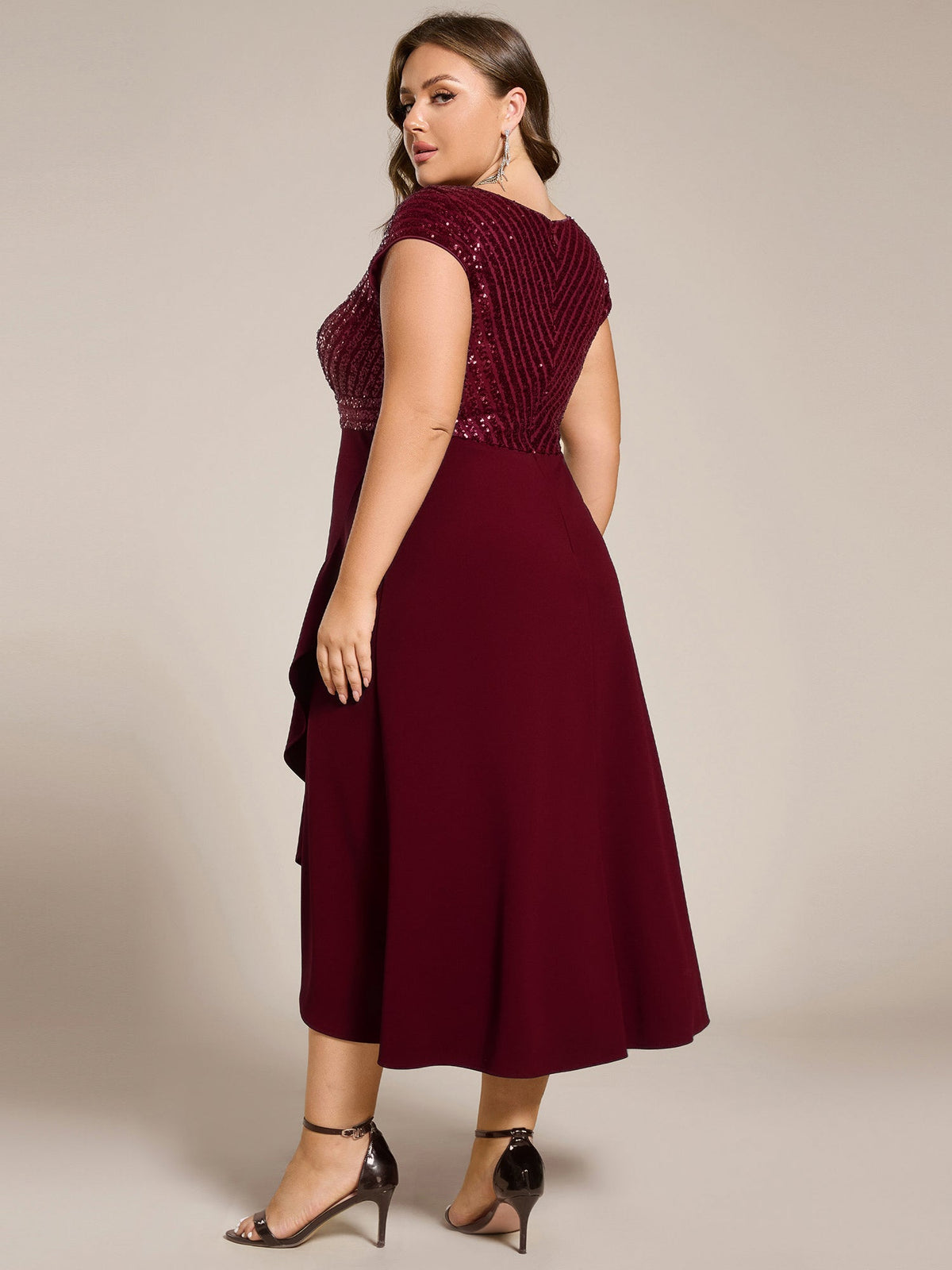 ever BAYLOR|A-Line V-Neck Wedding Guest Dress