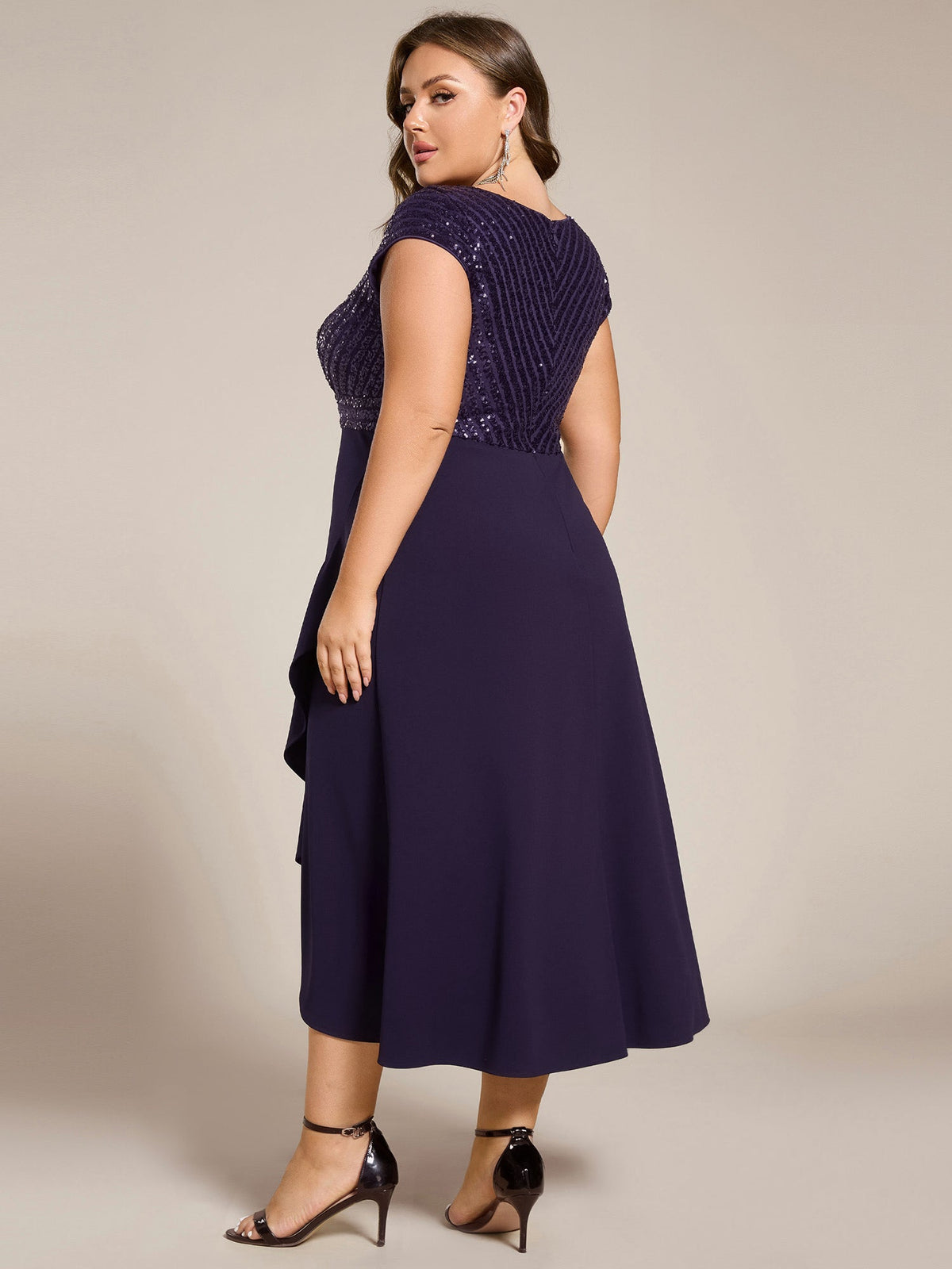 ever BAYLOR|A-Line V-Neck Wedding Guest Dress