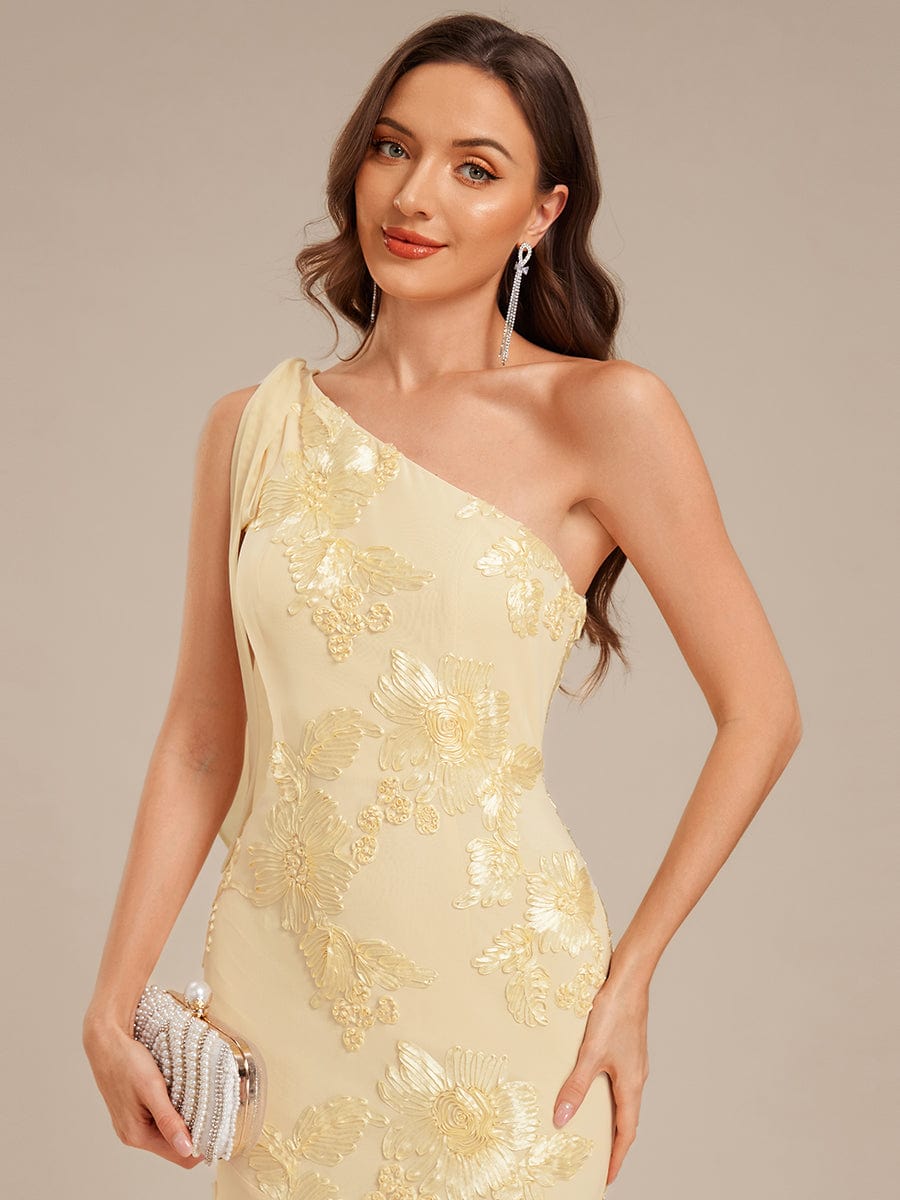 ever ARCELIA|Flowing Ribbon Mesh Mermaid Formal Dress