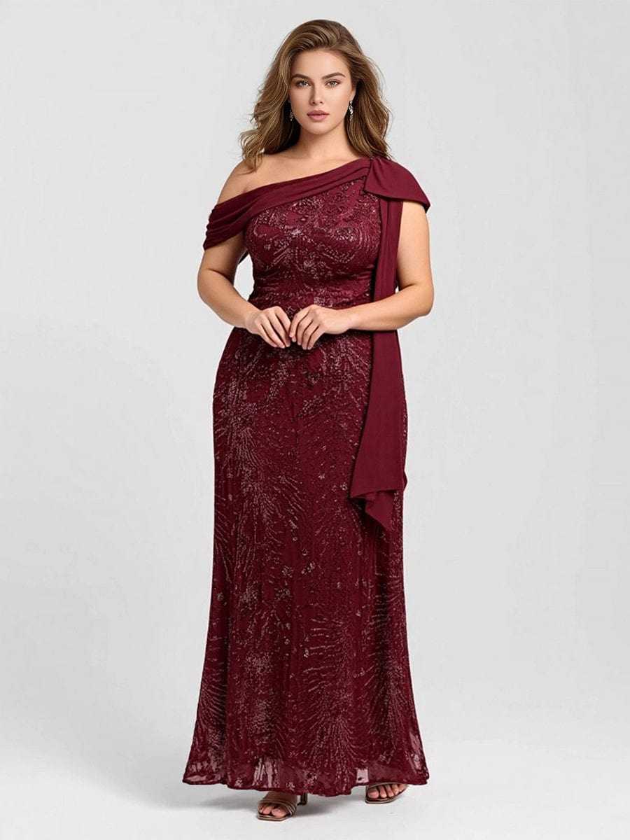 ever BELLAMY|Bow Detail Sequin Drop Shoulder Sleeve Dress