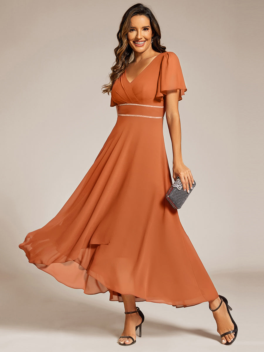 ever DAKOTA|High-Low Flowy Chiffon Wedding Guest Dress