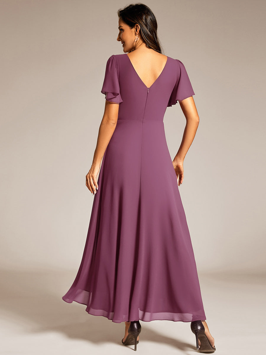 ever DAKOTA|High-Low Flowy Chiffon Wedding Guest Dress