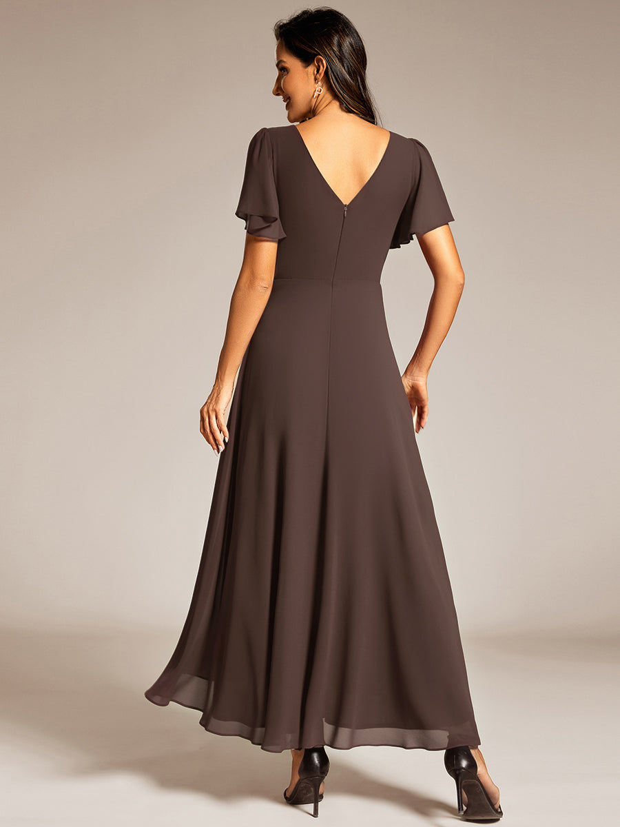 ever DAKOTA|High-Low Flowy Chiffon Wedding Guest Dress