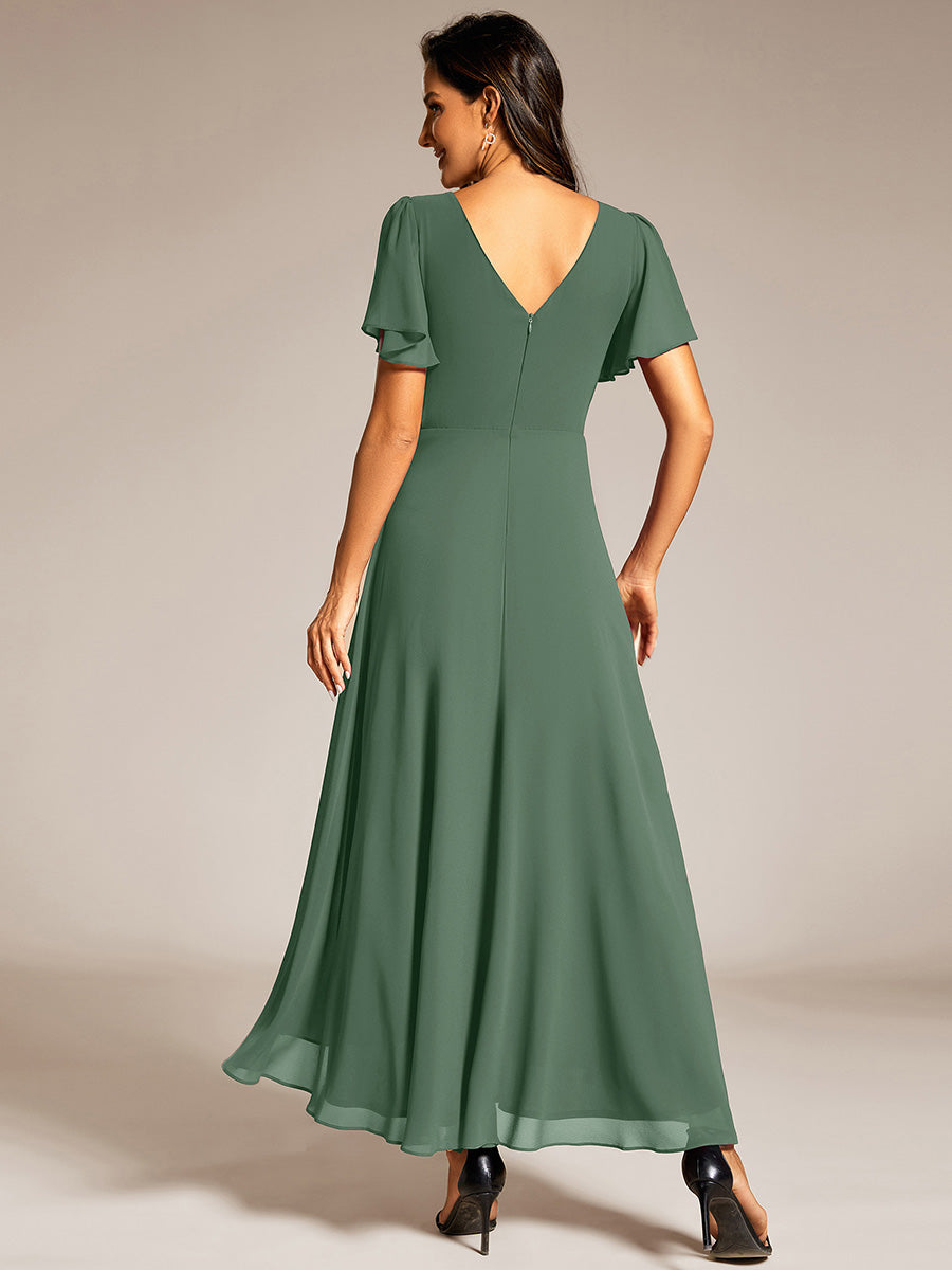 ever DAKOTA|High-Low Flowy Chiffon Wedding Guest Dress