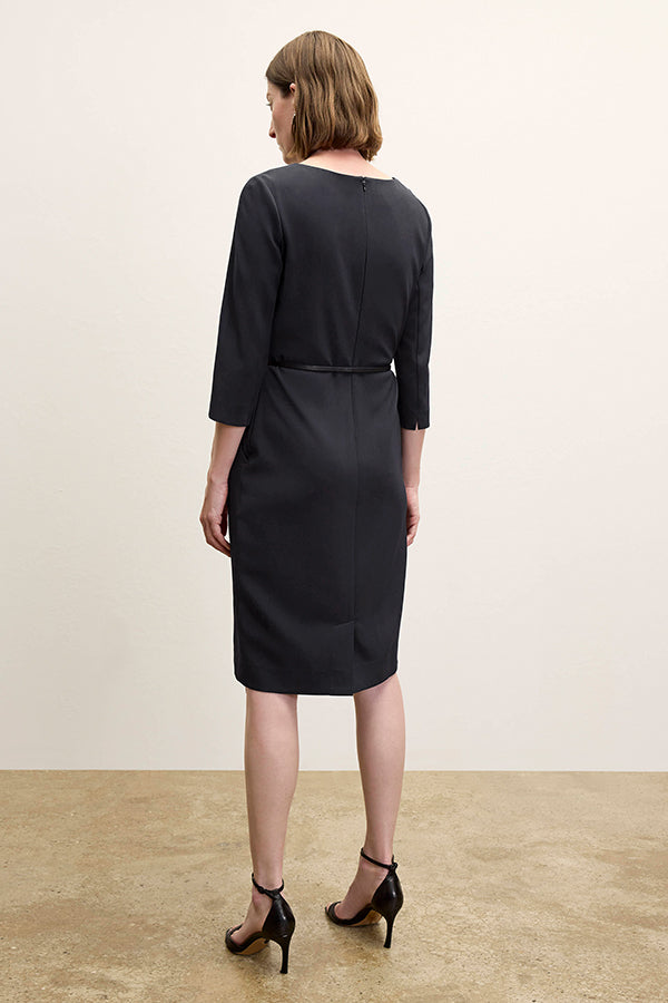 Etsuko Dress - Recycled WonderTex :: Black