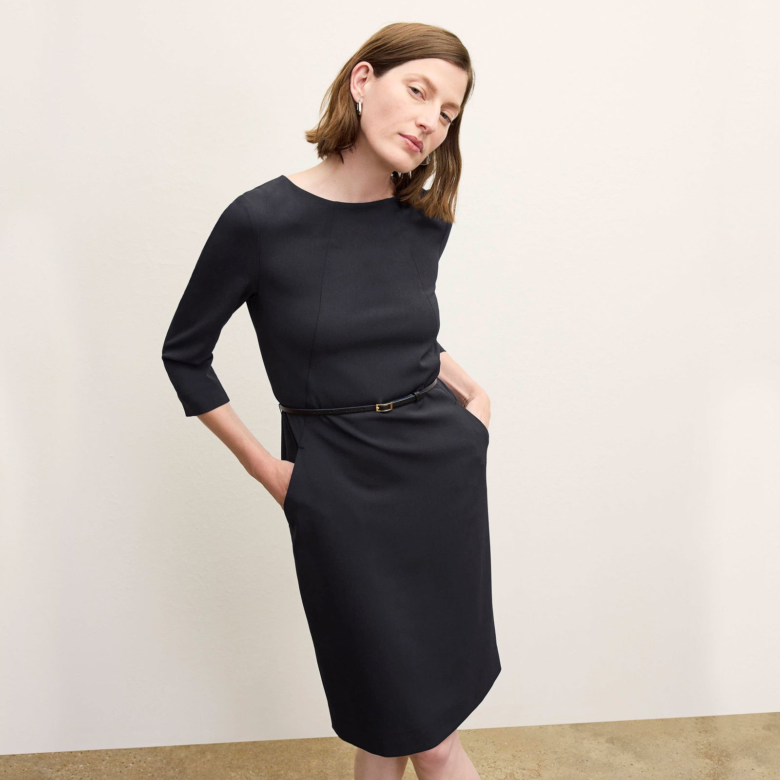Etsuko Dress - Recycled WonderTex :: Black