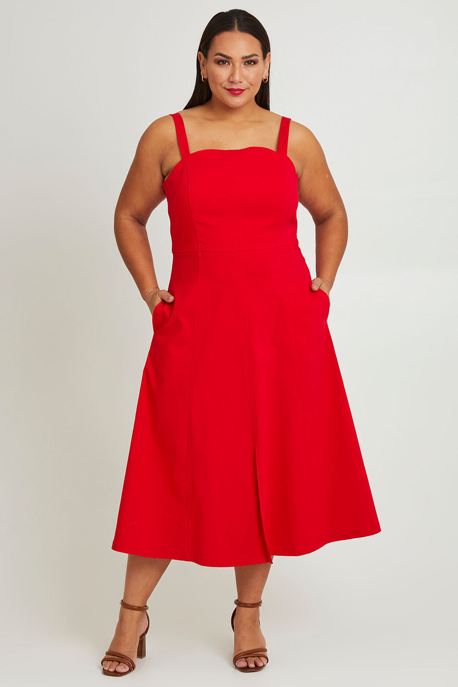 Carmen Dress - Flame