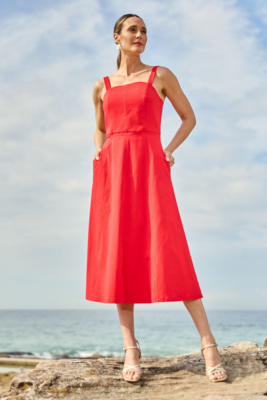 Carmen Dress - Flame