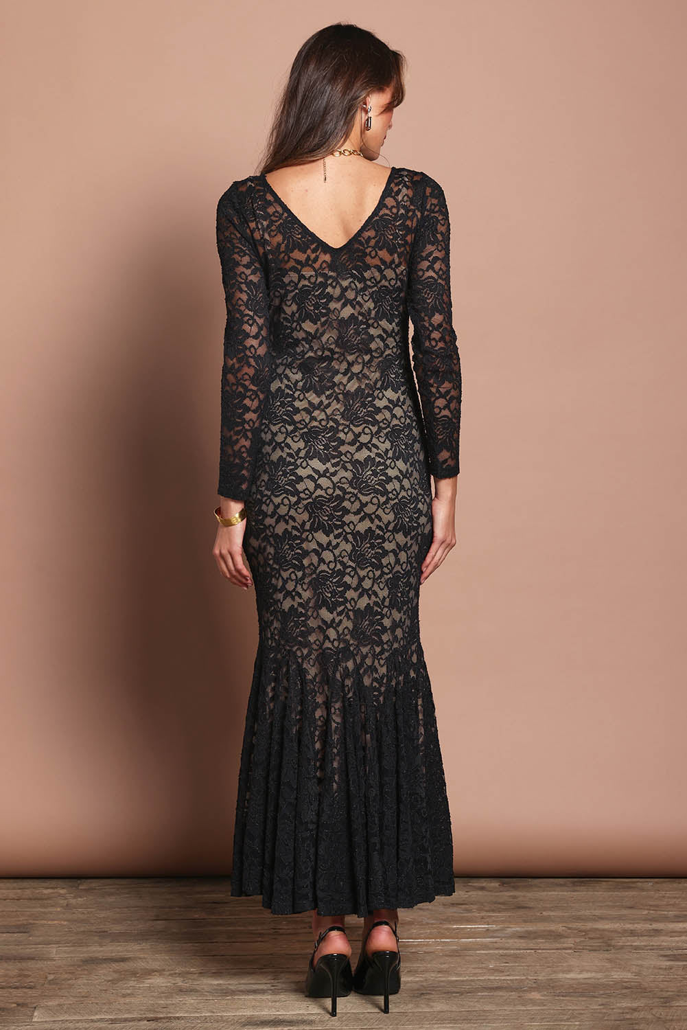 Claire Lace Dress - Black