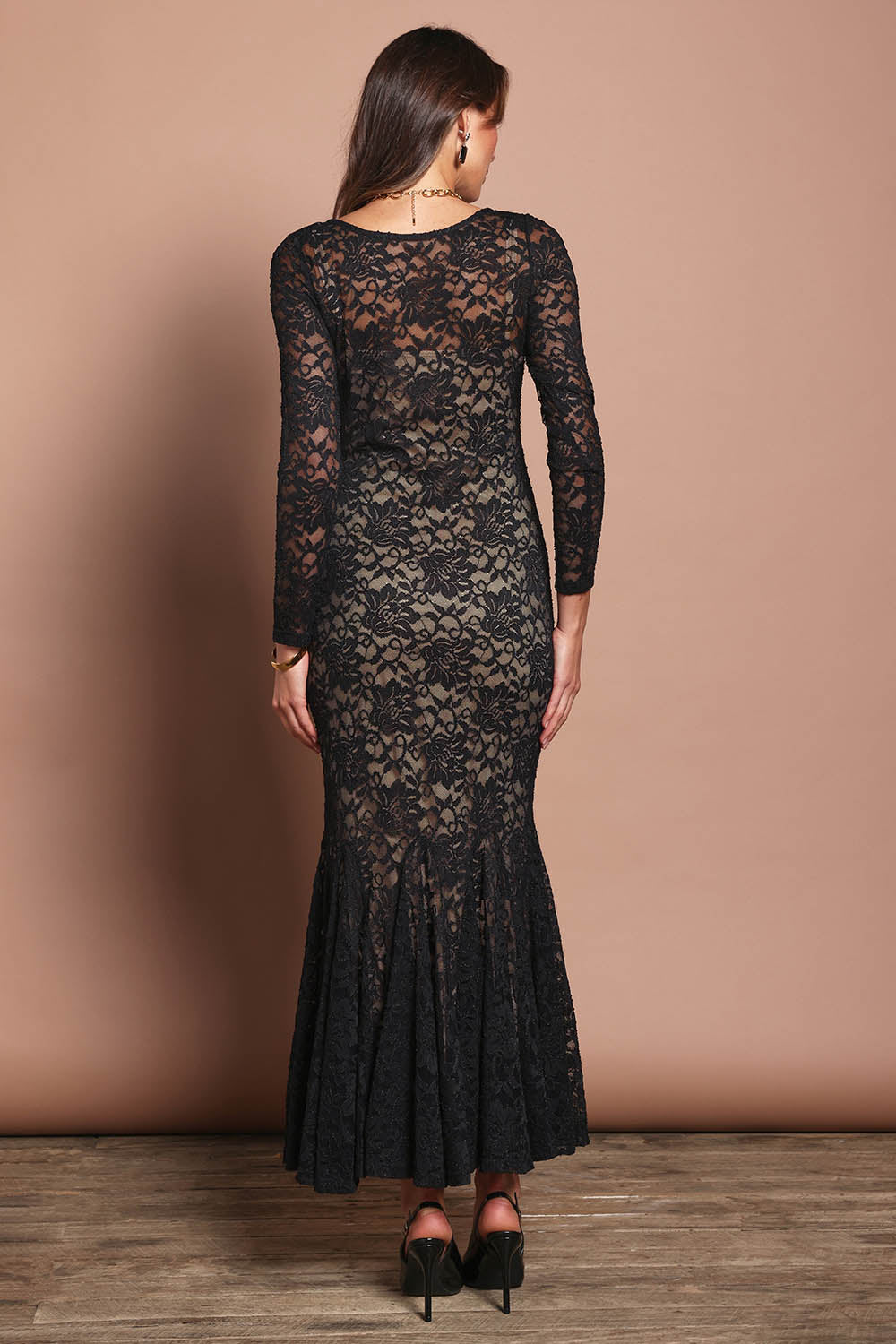Claire Lace Dress - Black