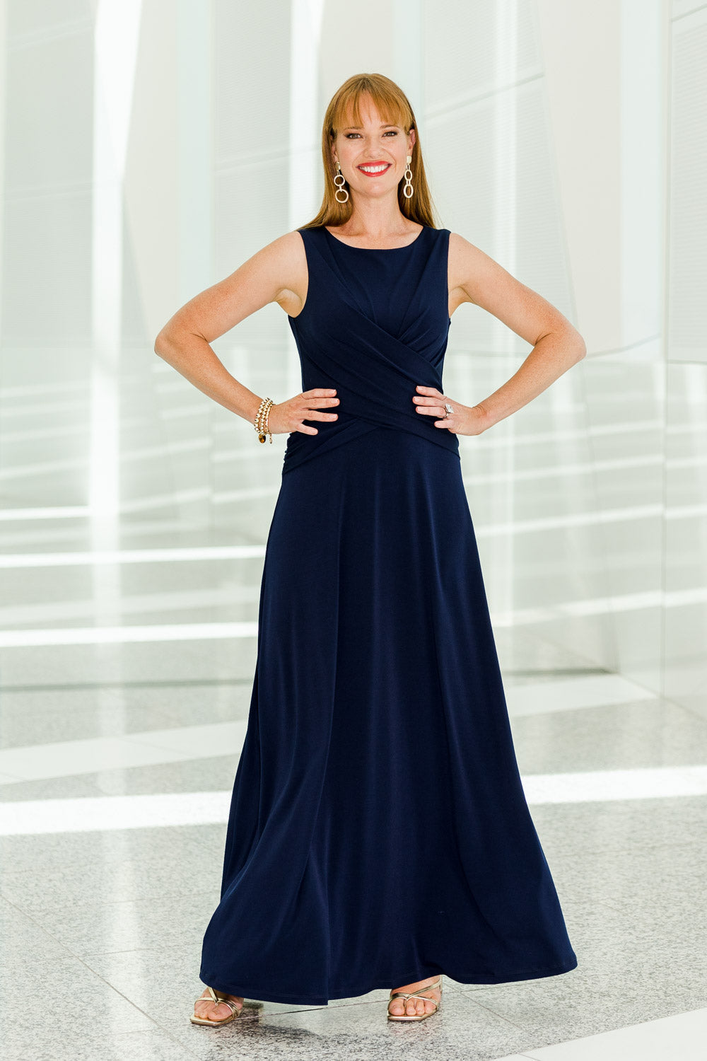 Alexa Dress - Navy