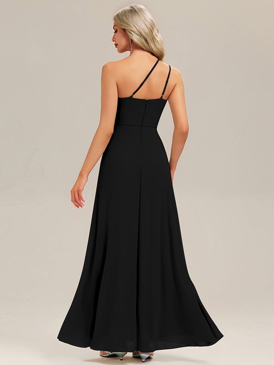 ever ANIKA|Gathered Chiffon Sleeveless Bridesmaid Dress