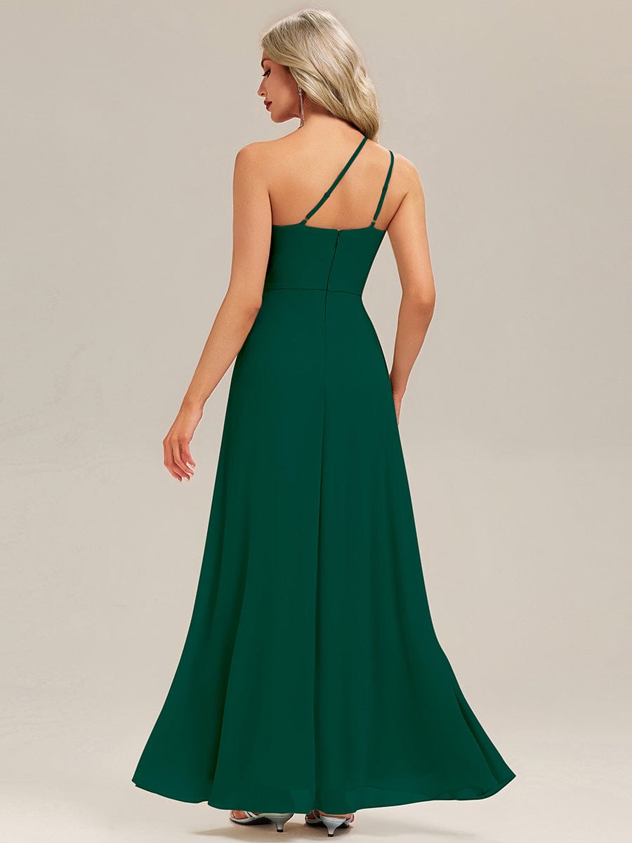 ever ANIKA|Gathered Chiffon Sleeveless Bridesmaid Dress