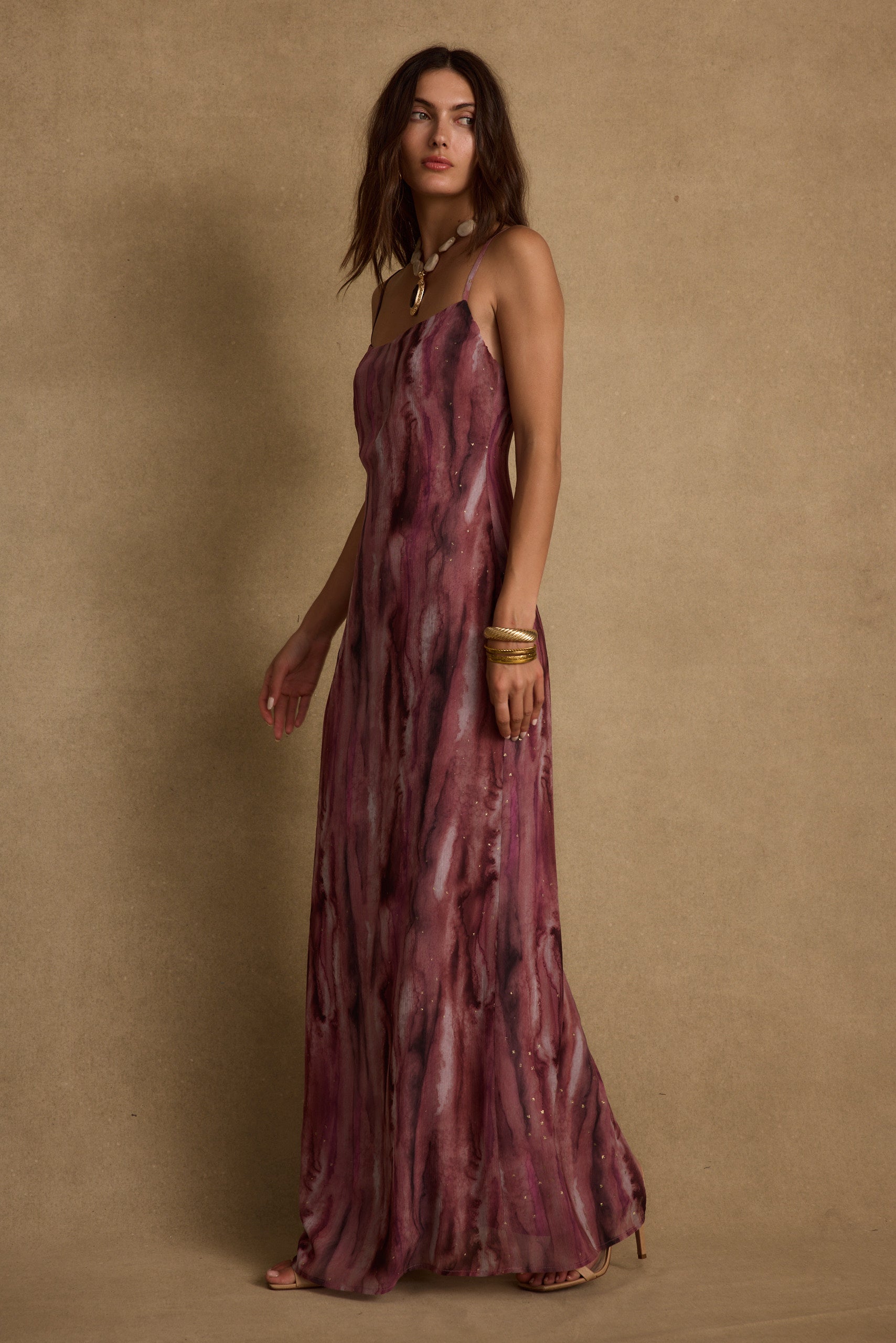 Nerissa Berry Chiffon Maxi Dress