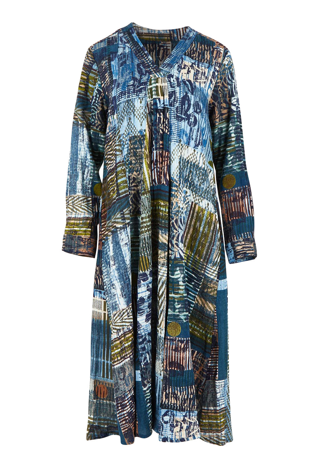 Cotton Maxi V Neck Dress – Isfahan