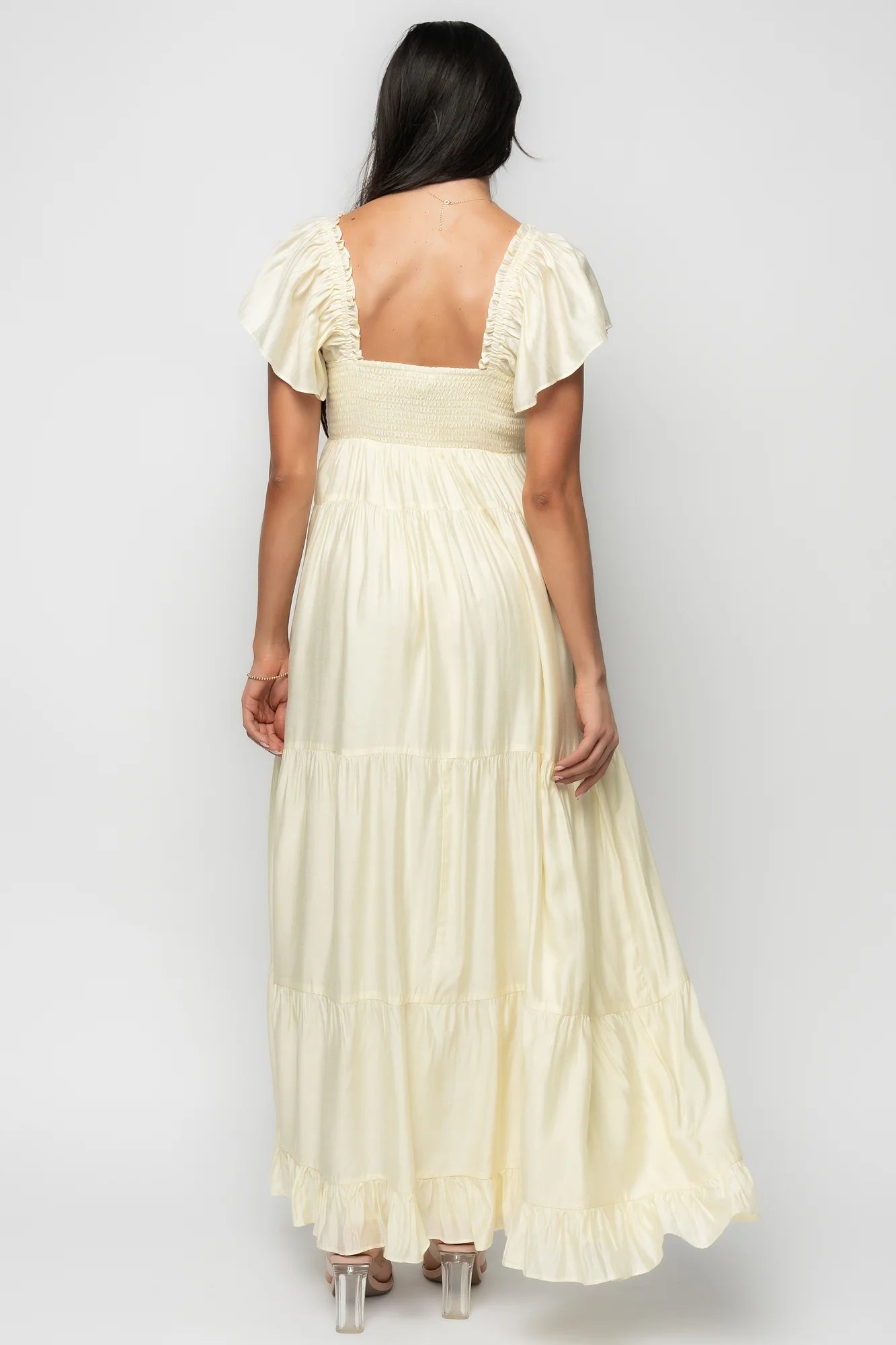 Agatha Maxi Dress | Pale Yellow