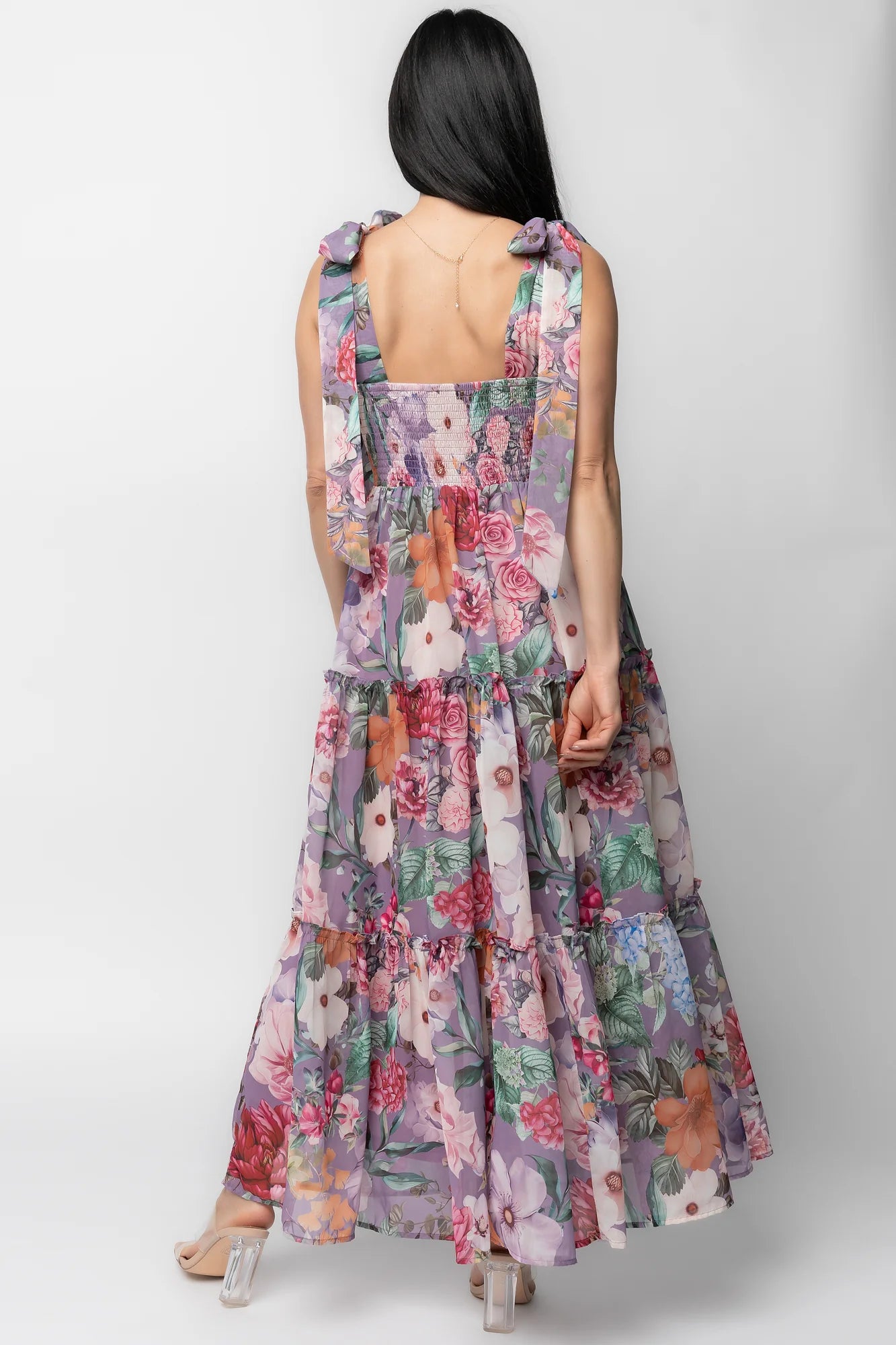Anita Maxi Dress | Lavender Multi Print