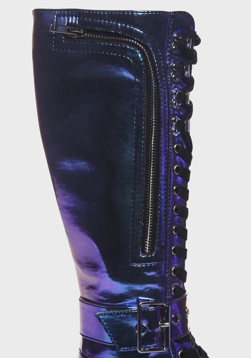 Prism Mind Obsidian Pocket Combat Boots