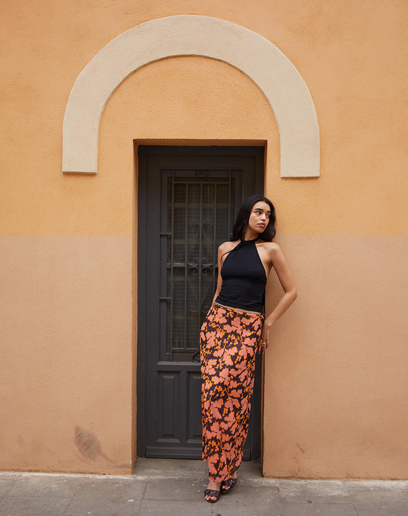 Jezza Slip Maxi Skirt in Furnishing Floral
