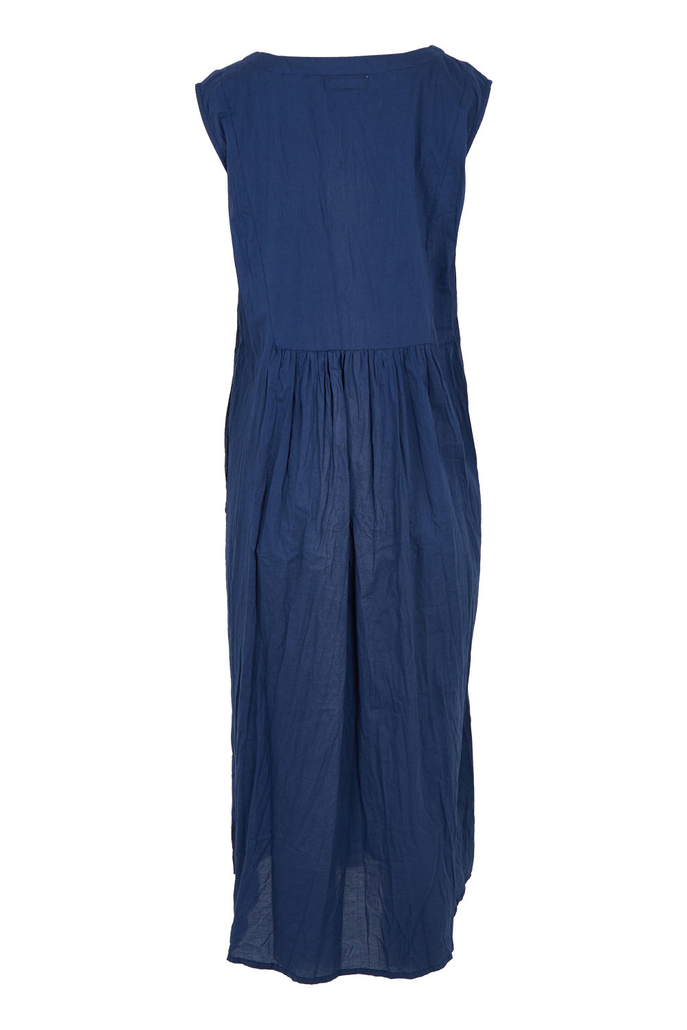 Andaman Cotton Midi Dress - Navy