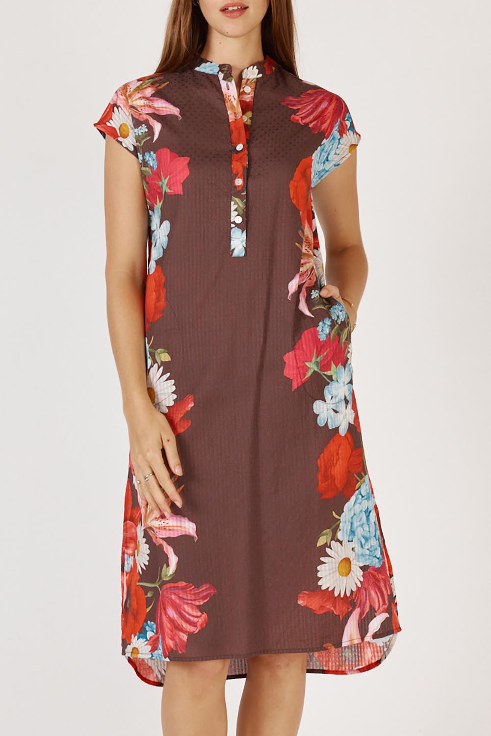 Bharita Cotton Dress - Print