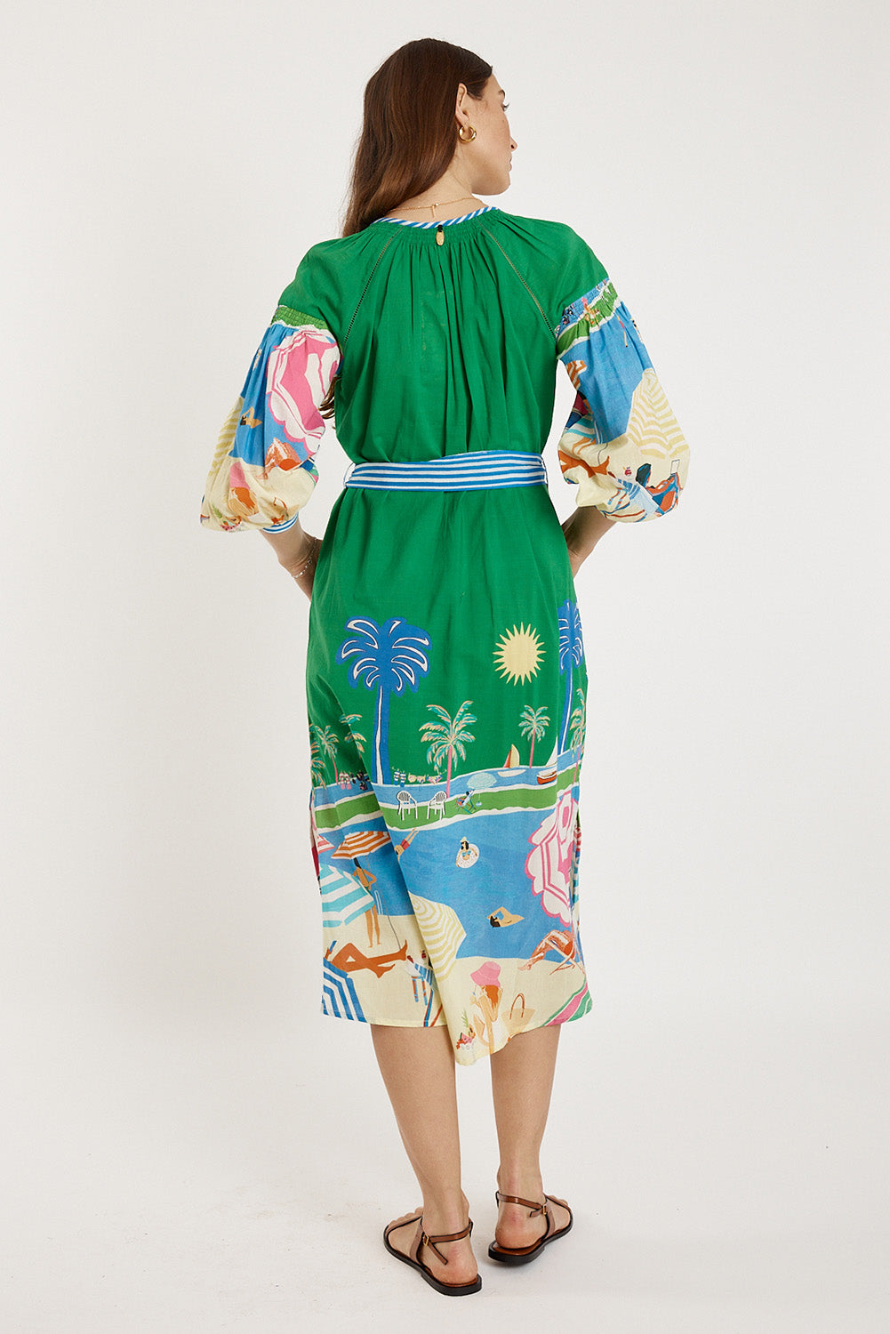 Cote D'azur Cotton Dress - Print