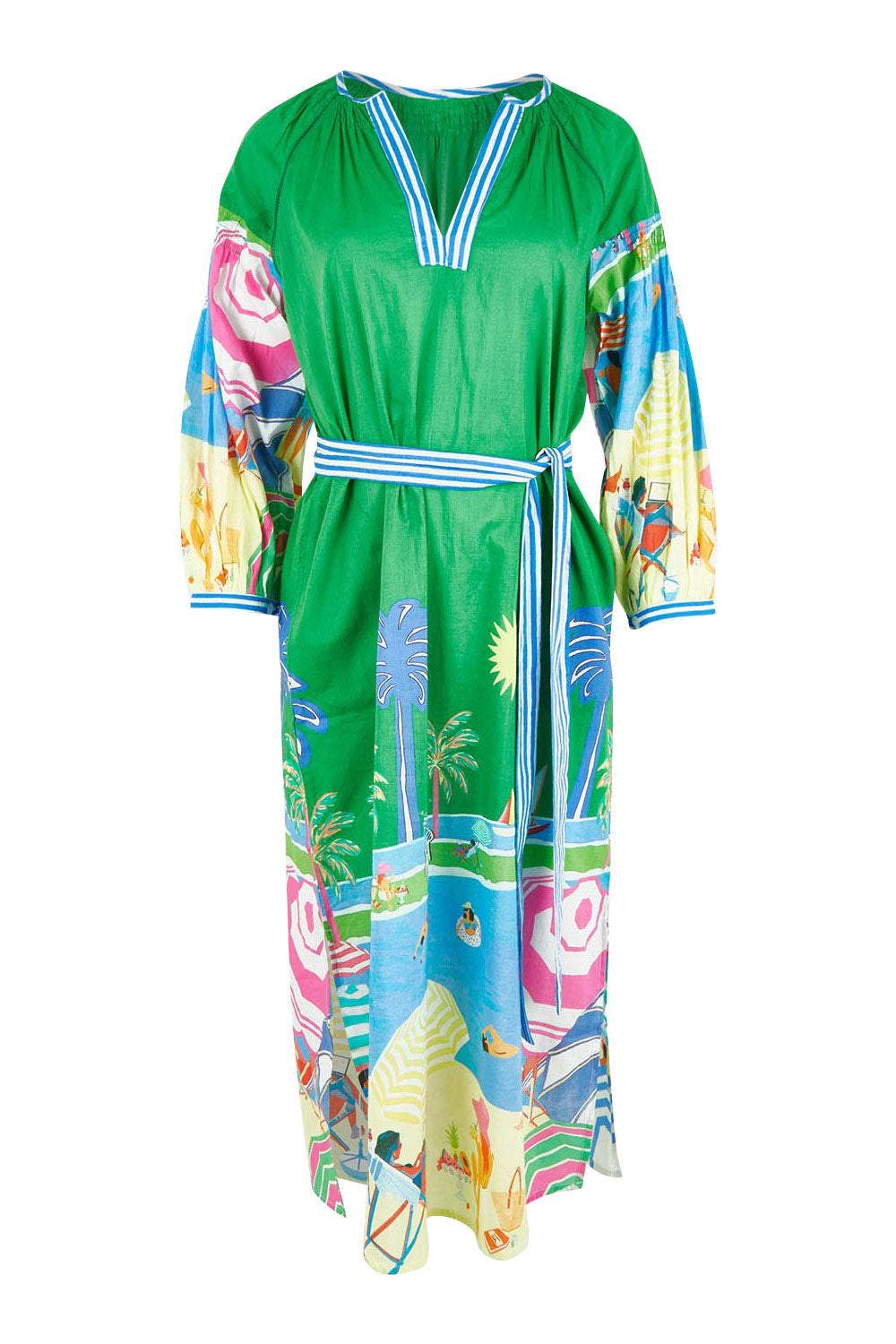 Cote D'azur Cotton Dress - Print