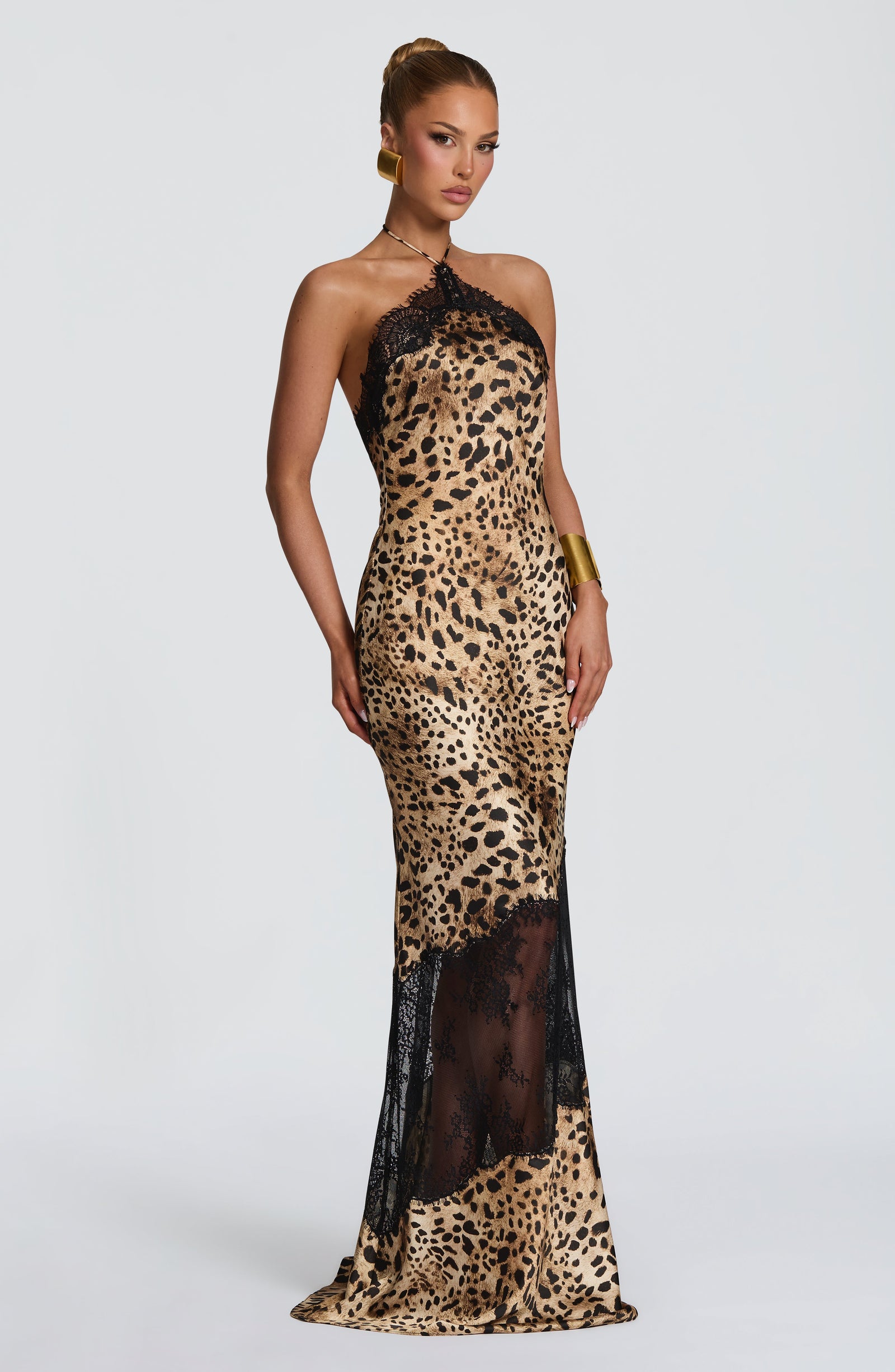 Agnetha Maxi Dress - Leopard Print