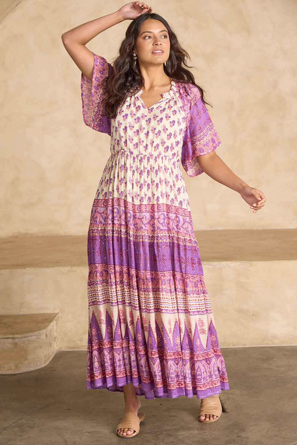 Angel Falls Long Dress - Pink