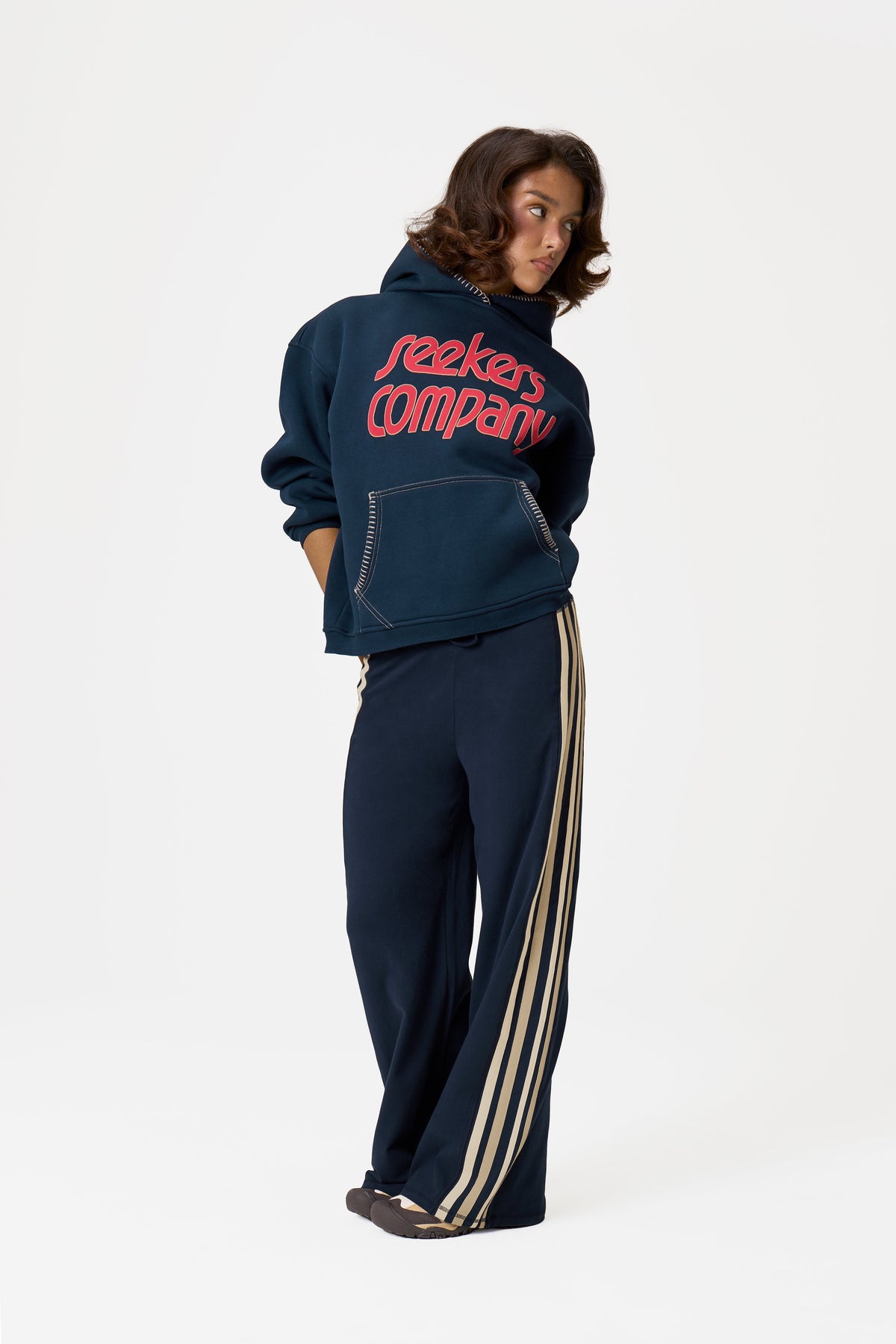 Seekers Company Hoodie in Navy