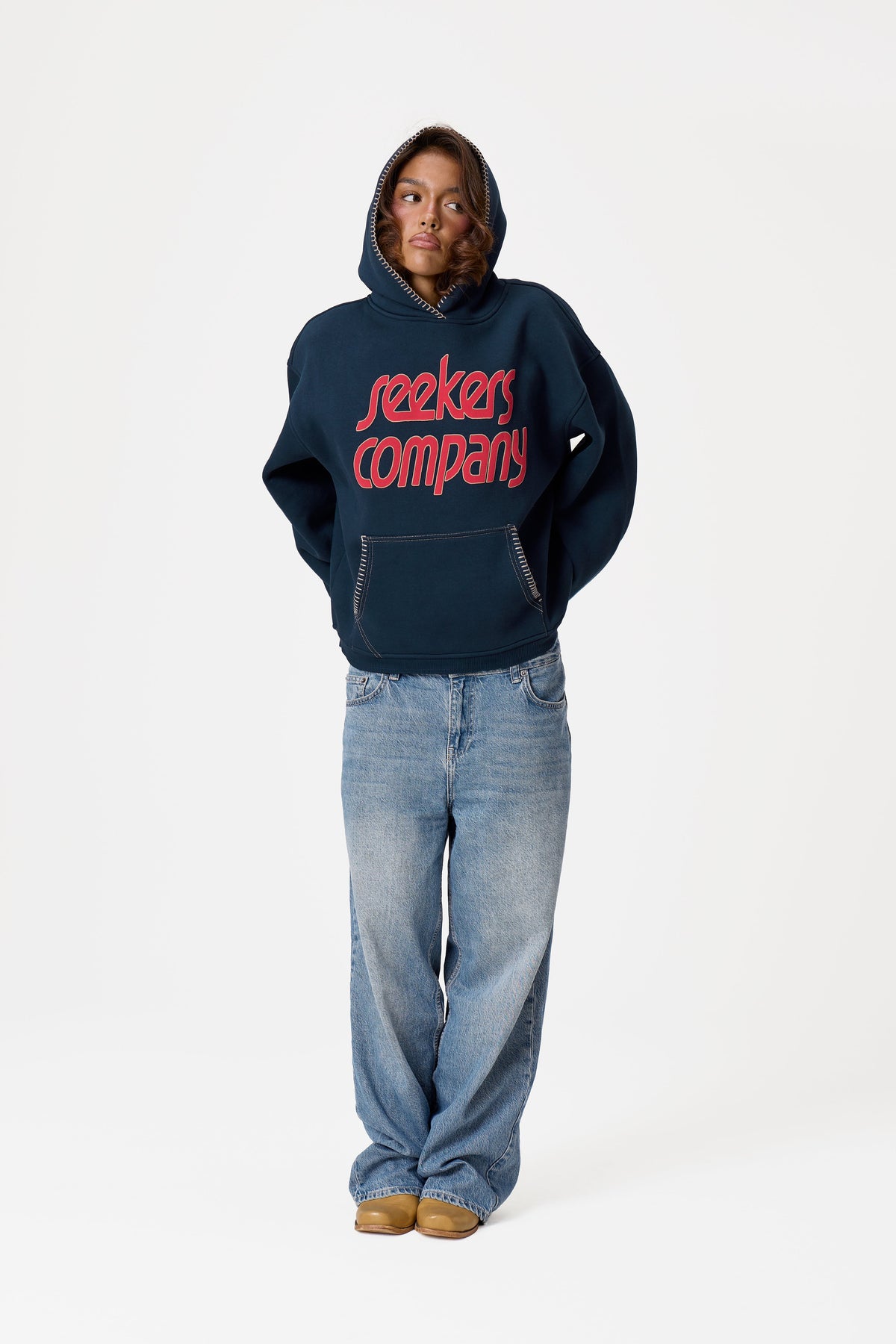 Seekers Company Hoodie in Navy