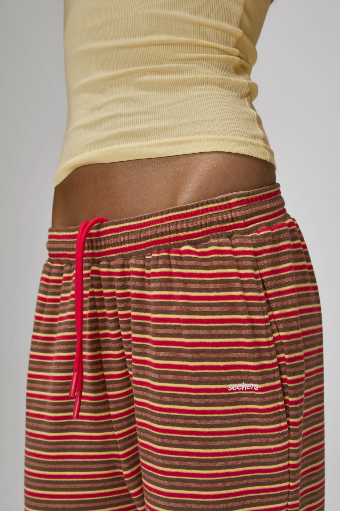 Walker Soft Wide Leg Pants in Red