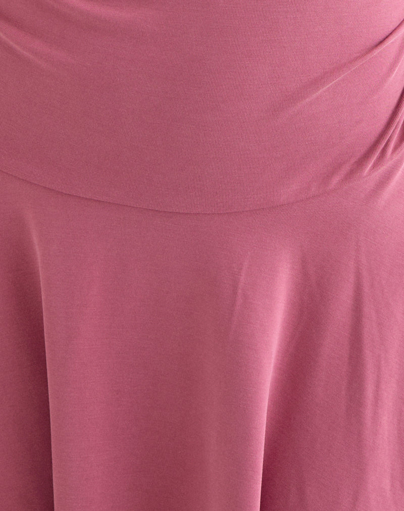 Sunmi Mini Dress in Cupro Raspberry