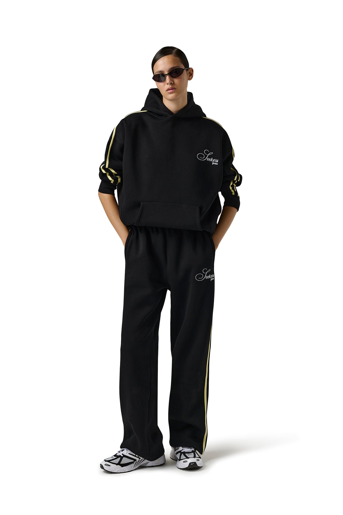 Petite Seekers Sport Hoodie in Black