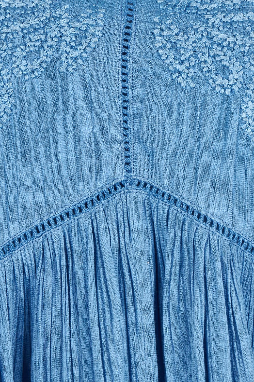 Athena Cotton Dress - Bluehaze